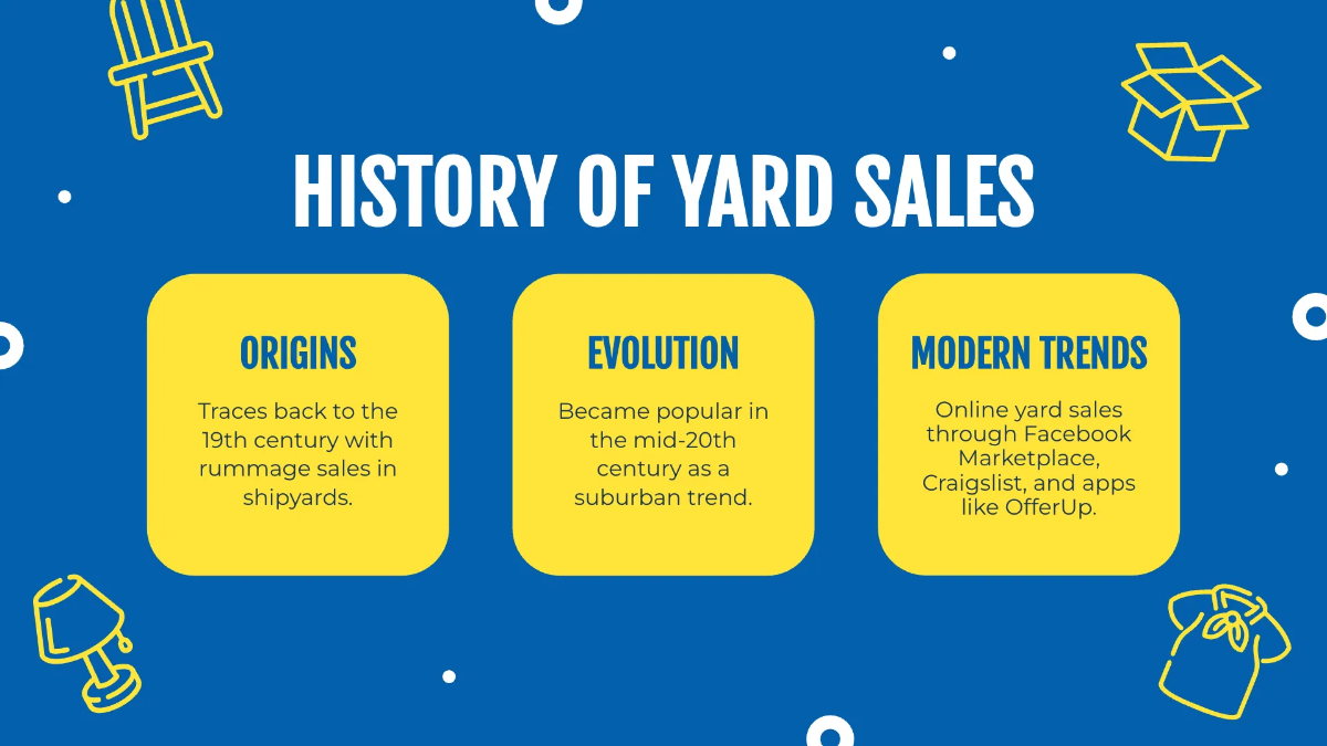 Free Yard Sale Presentation Template to Edit Online