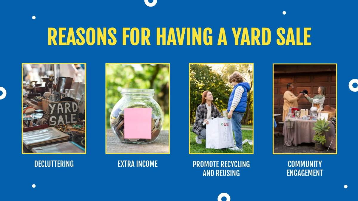 Free Yard Sale Presentation Template to Edit Online