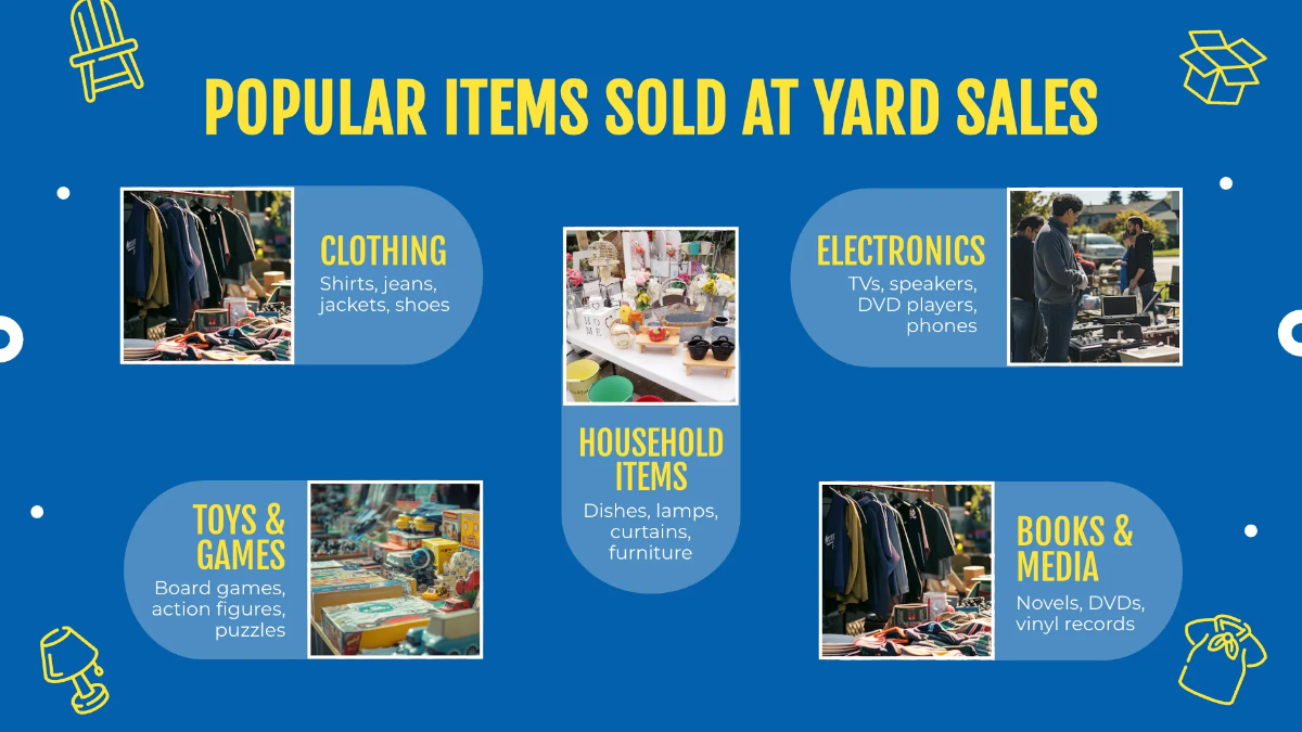 Free Yard Sale Presentation Template to Edit Online
