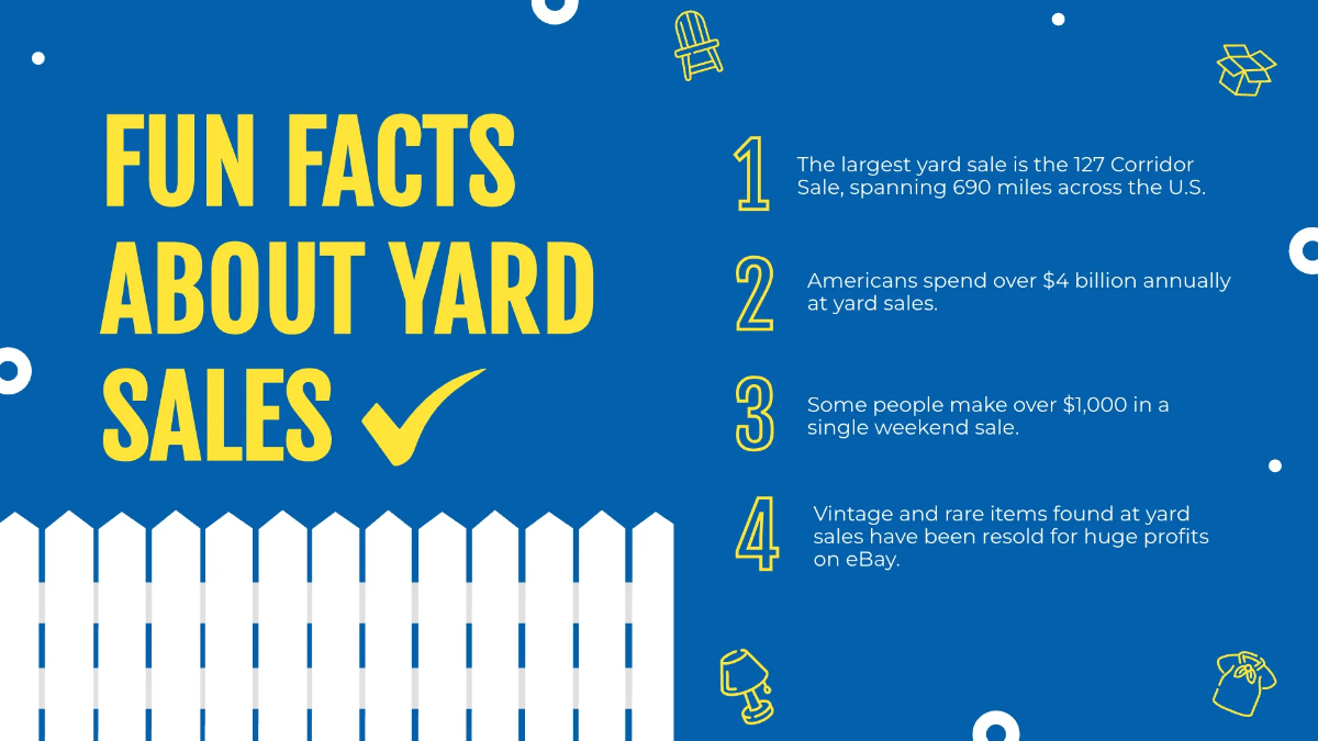 Free Yard Sale Presentation Template to Edit Online