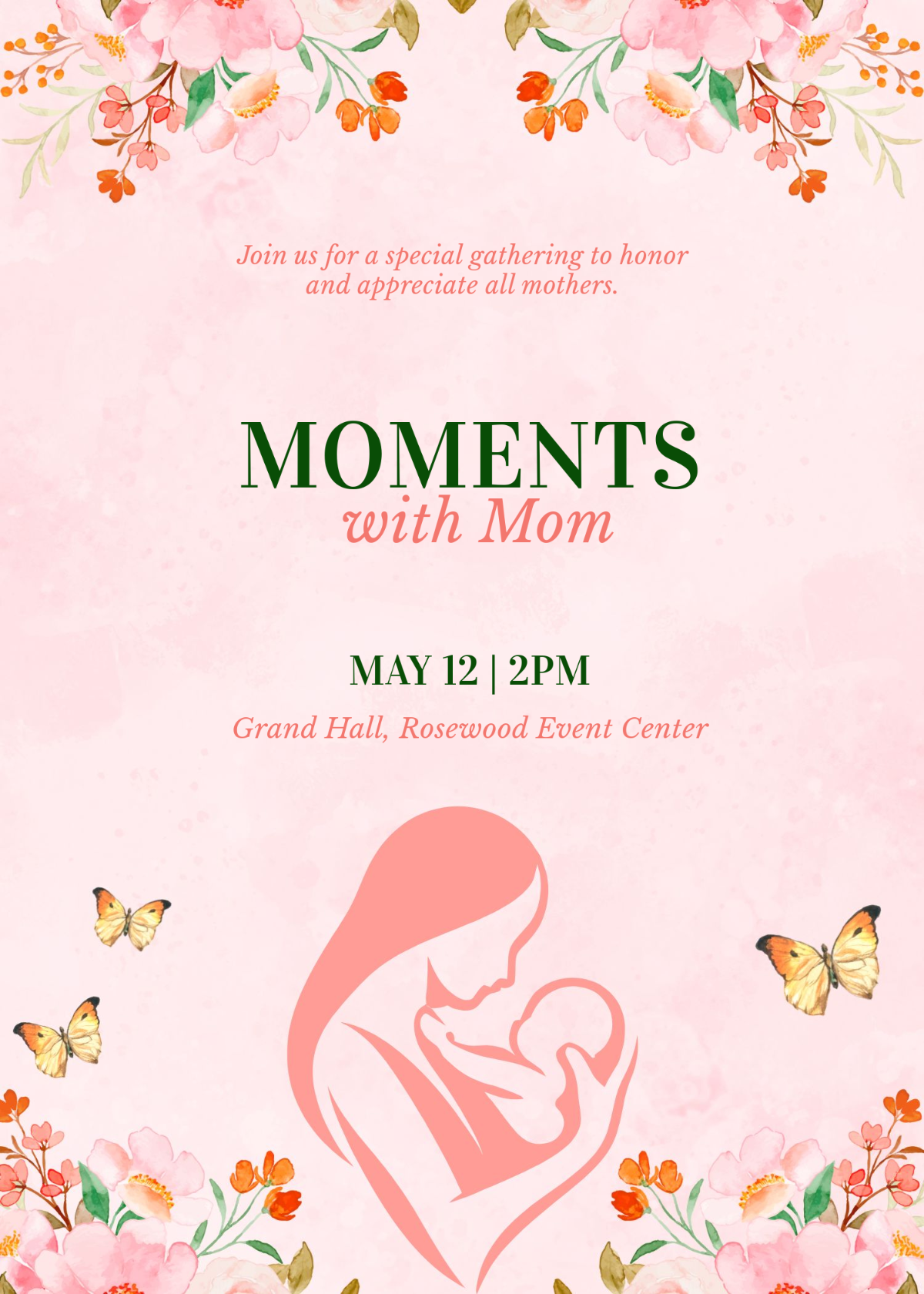 Free Mother’s Day Event Invitation Template