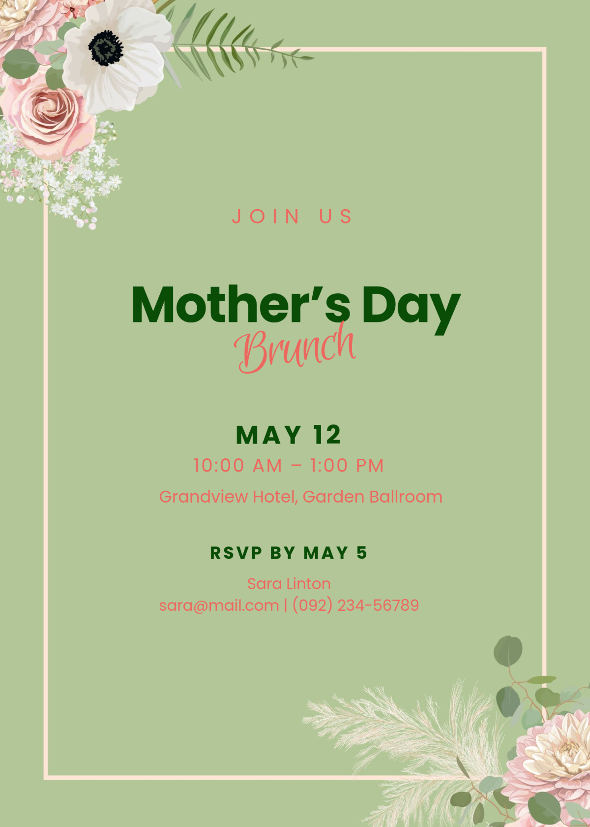 Free Mothers Day Invitation 2025 Templates to Edit Online Free Mothers Day Invitation 2025 Templates to Edit Online