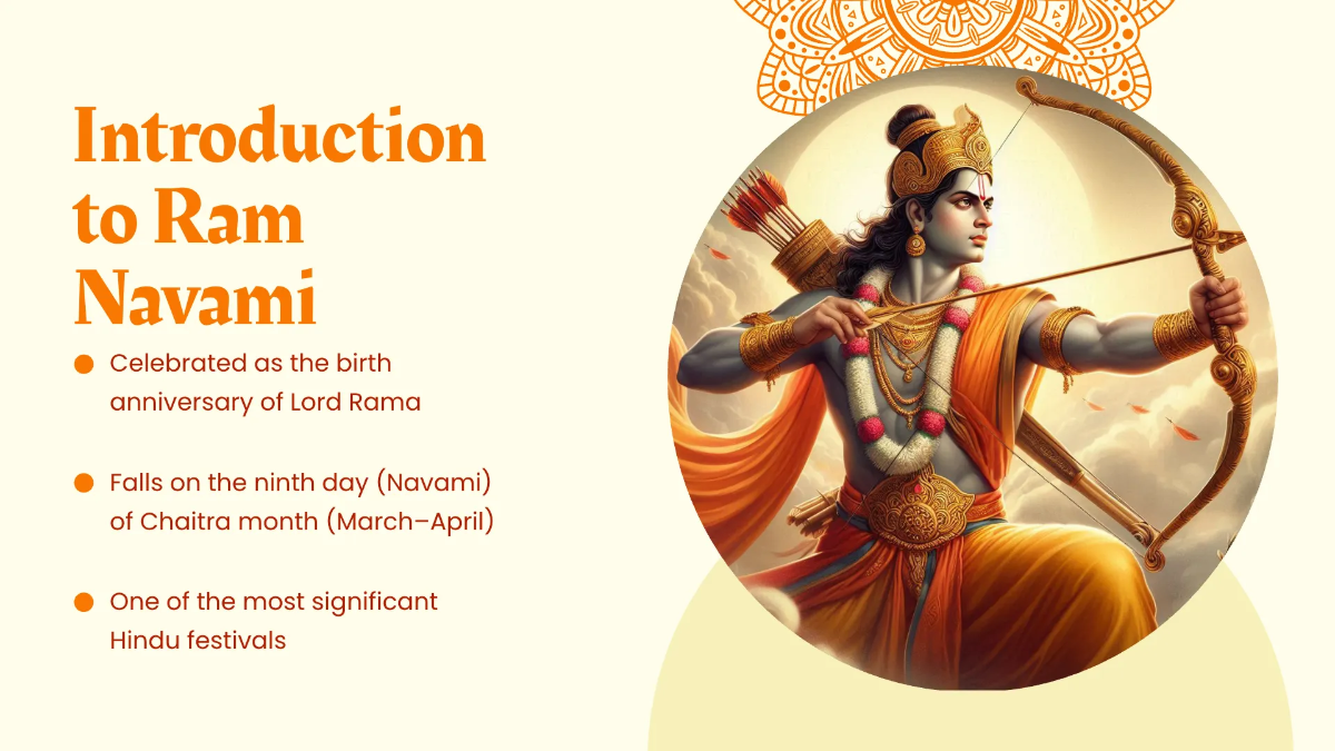 Free Ram Navami Presentation Template to Edit Online