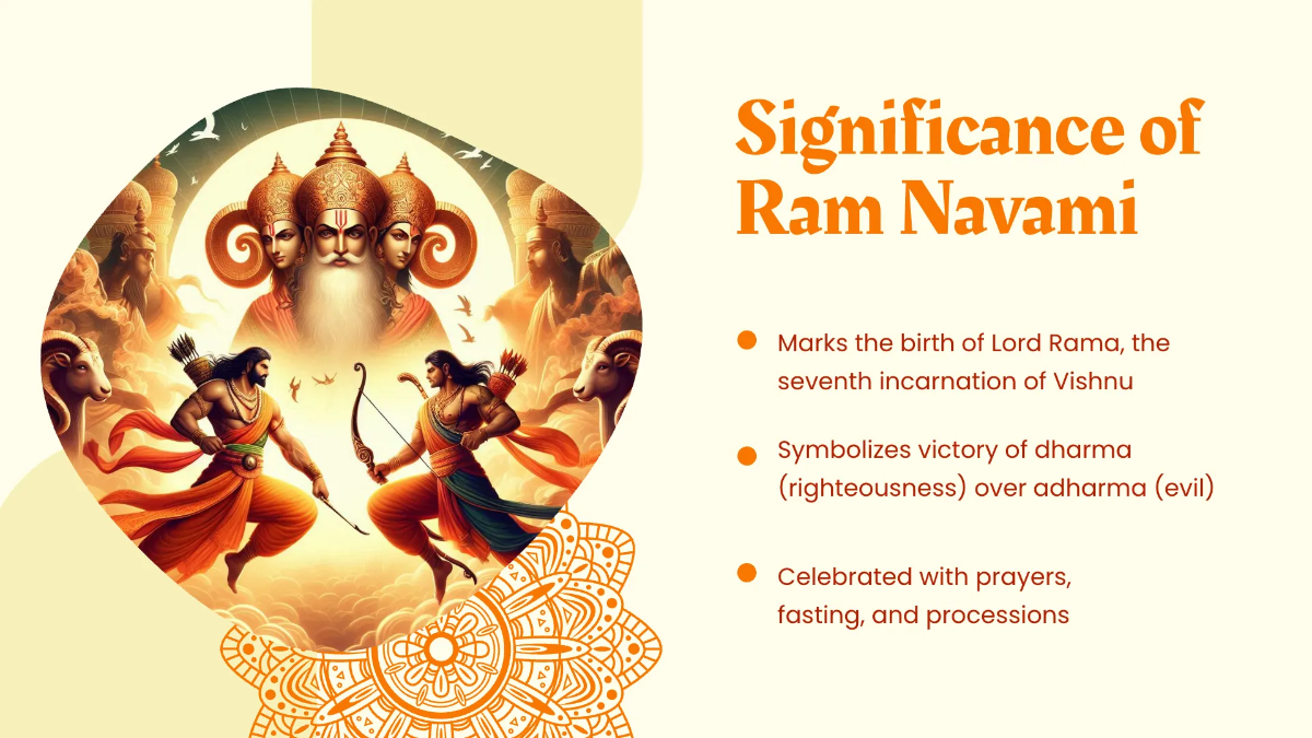 Free Ram Navami Presentation Template to Edit Online