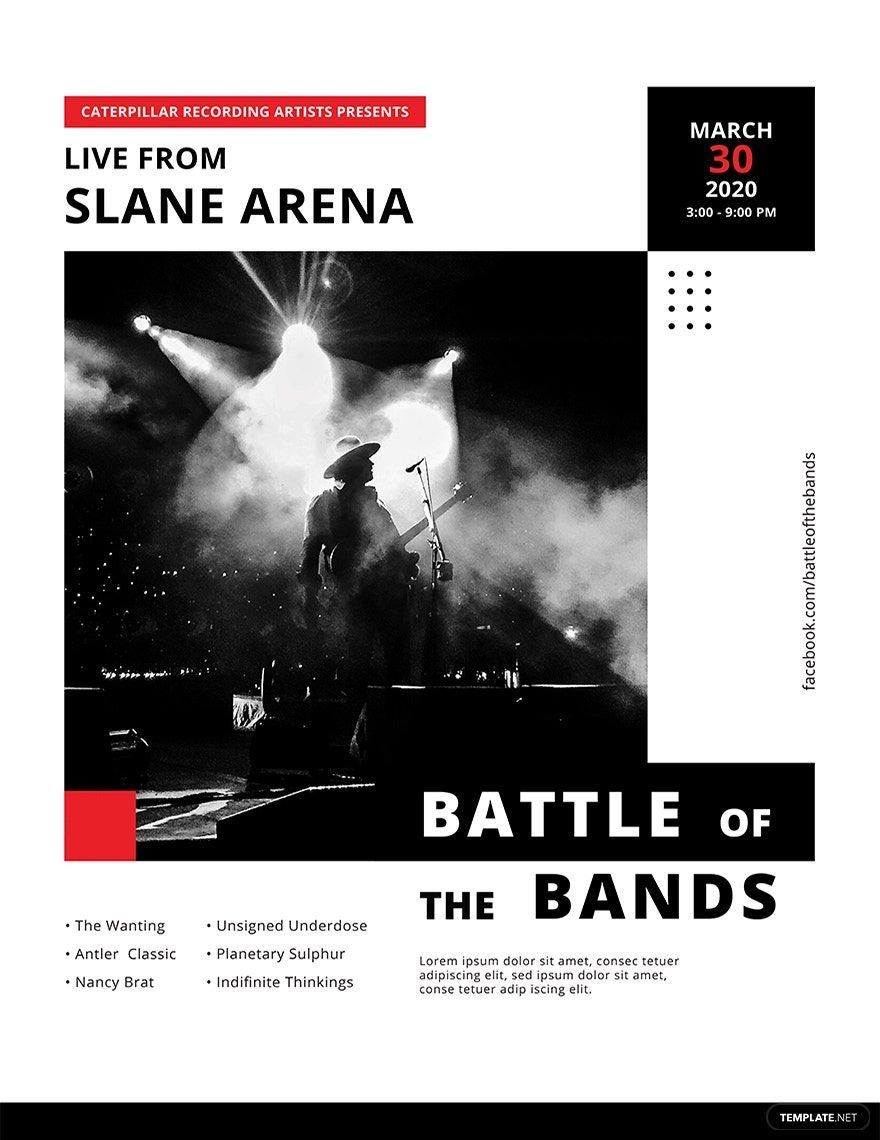 Live Concert Poster Template