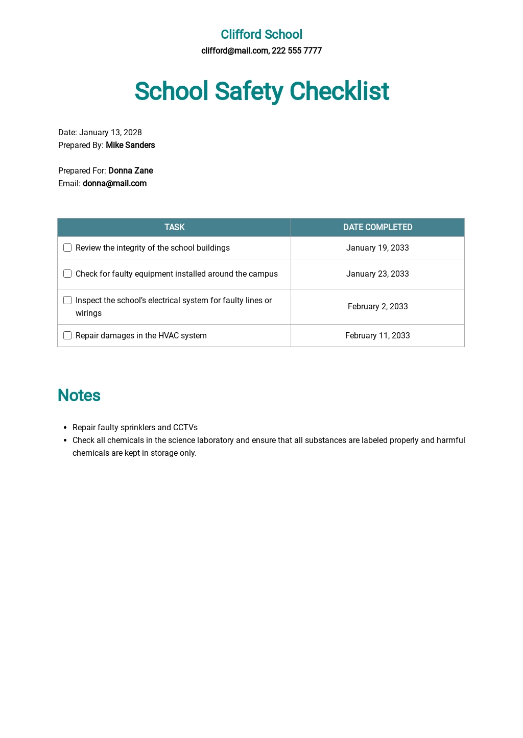 School Questionnaire Template [Free PDF] - Google Docs, Word, Apple ...