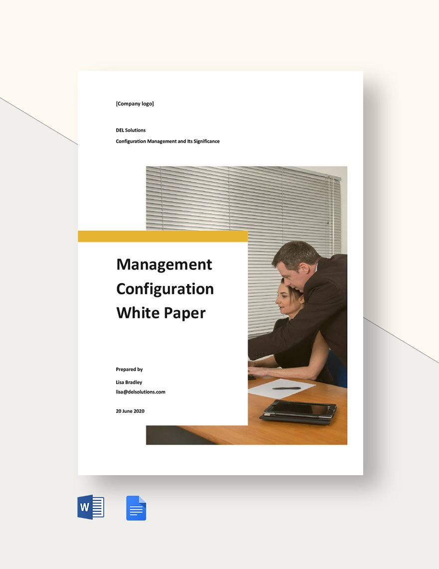 Management Configuration White Paper Template