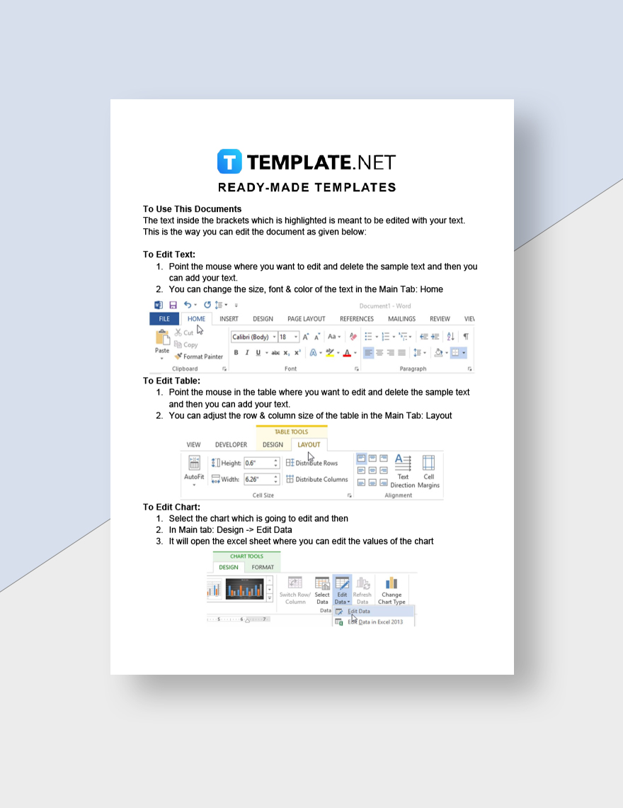Editable Student Checklist Template
