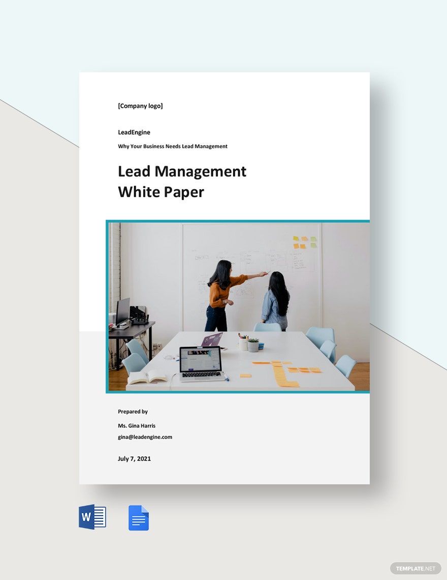 Lead Management White Paper Template