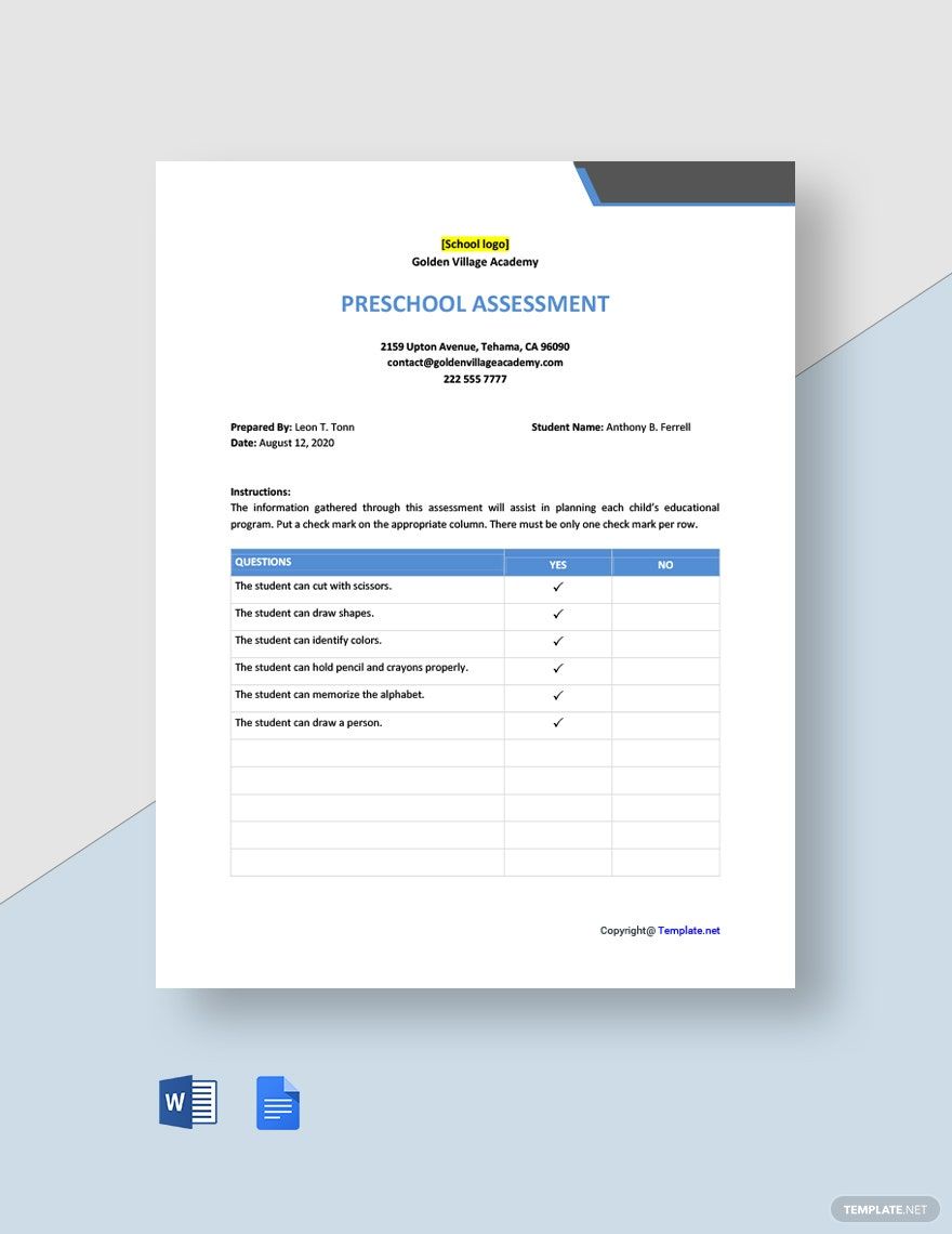 Risk Assessment Template In Word Pages PDF Google Docs Download 