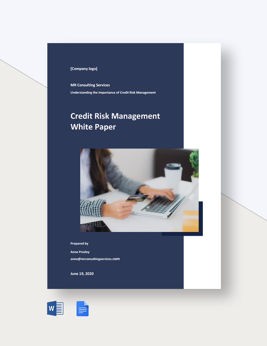 Credit Risk Management White Paper Template