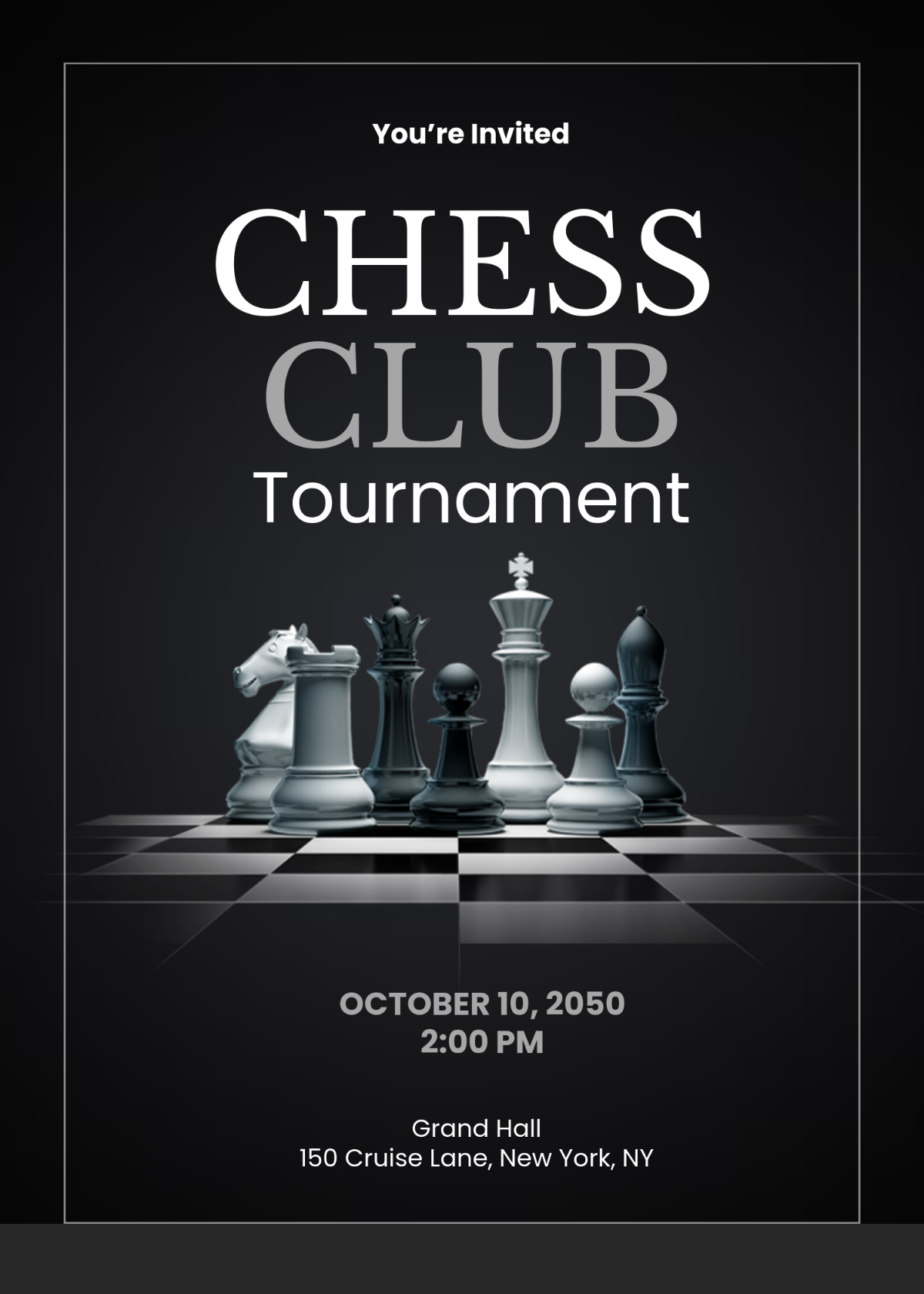 Chess Club Tournament Invitation