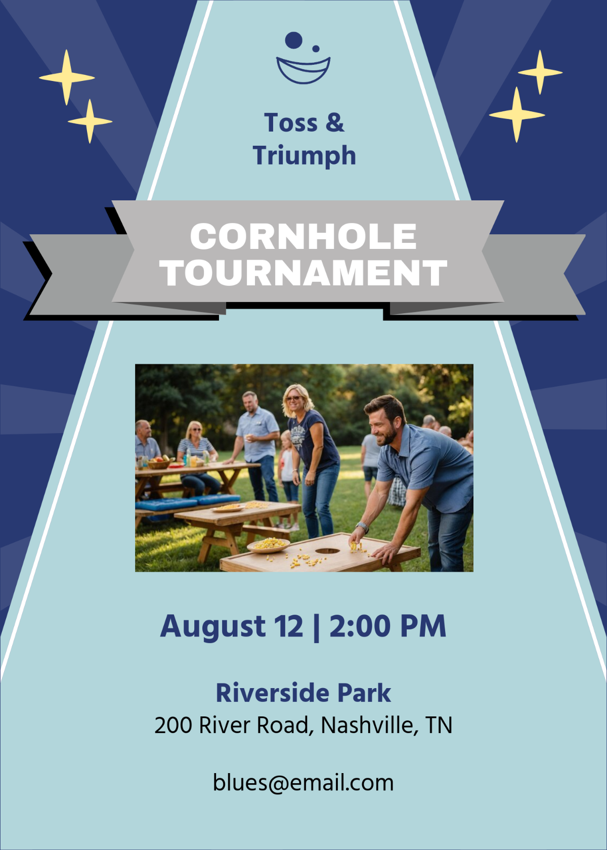 Cornhole Tournament Invitation Template - Edit Online & Download