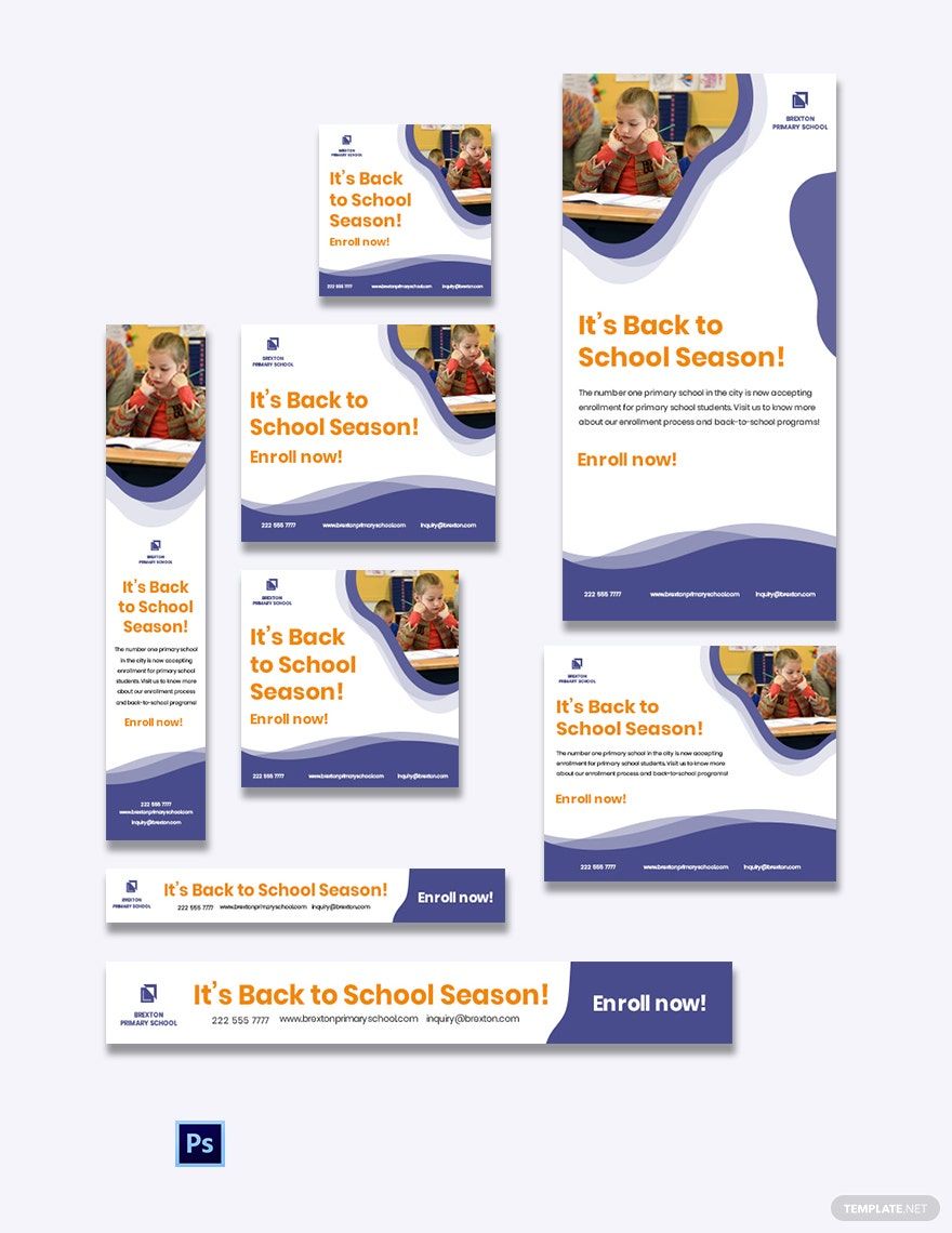 Back to School Banner Ad Template