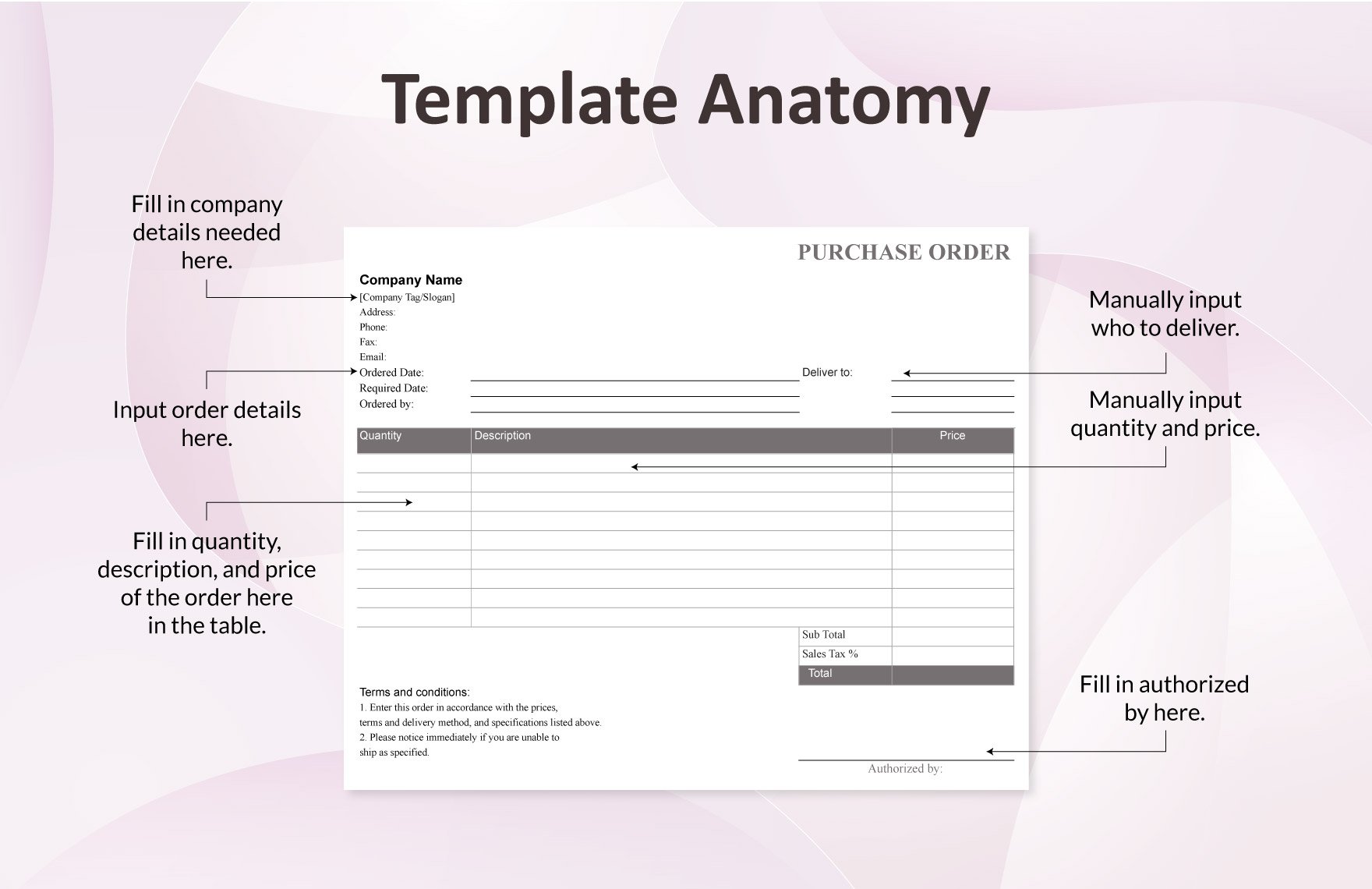 Simple Purchase Order Confirmation Template
