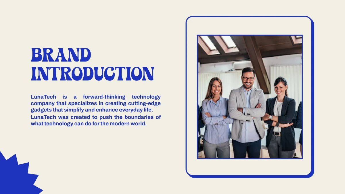 Free Blue Trendy Presentation Template to Edit Online