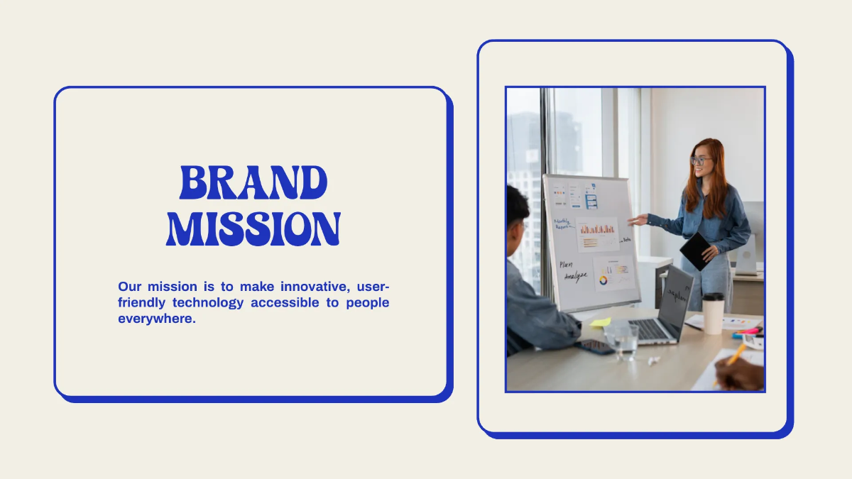 Free Blue Trendy Presentation Template to Edit Online