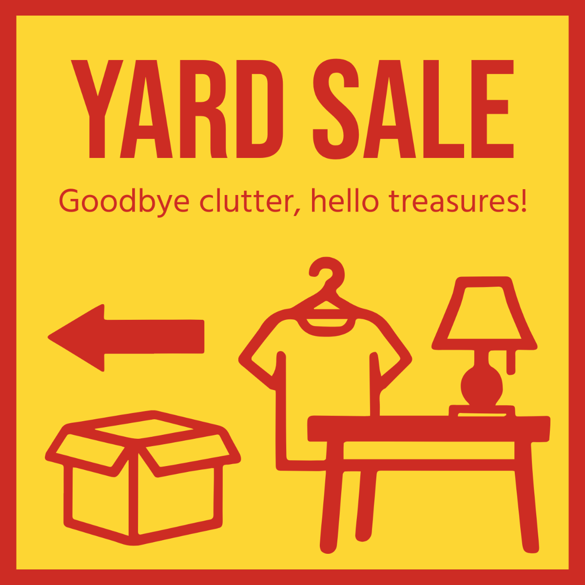 Yard Sale Logo Template - Edit Online & Download