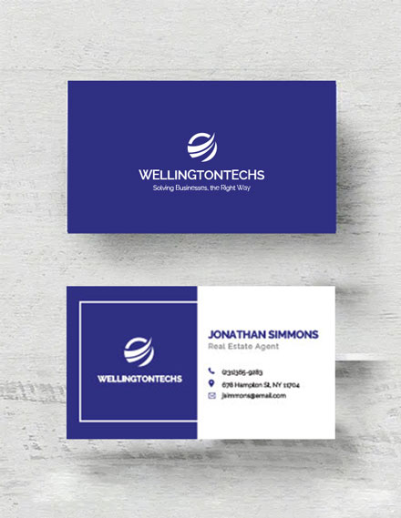 Corporate Business Card Template - Google Docs, Illustrator, Word ...