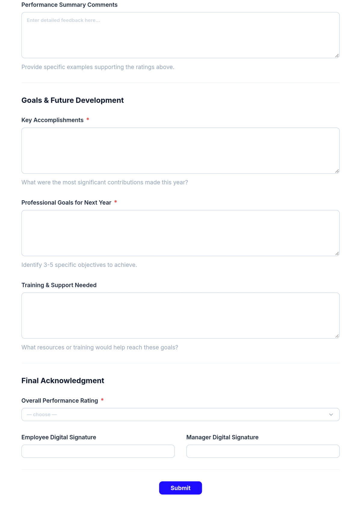 Free Annual Evaluation Form Template & AI Annual Evaluation Form Maker Free Annual Evaluation Form Template & AI Annual Evaluation Form Maker