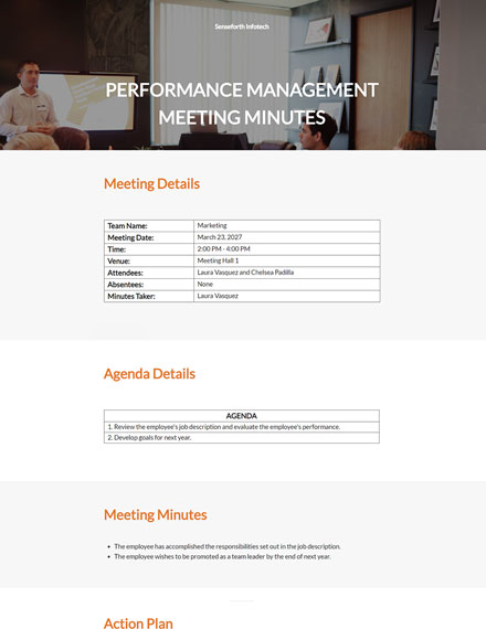 mocha project management meeting notes template