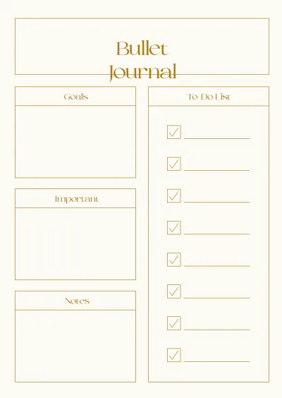 Free Aesthetic Bullet Journal Template - Edit Online & Download Example | Template.net to Edit Online