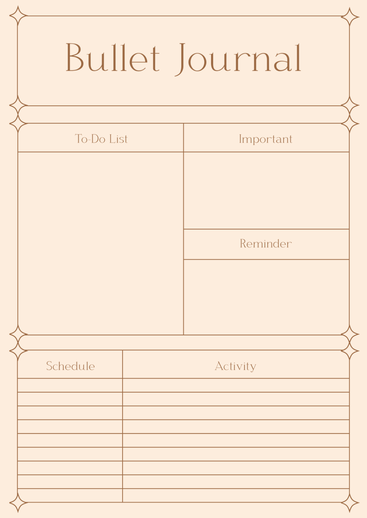 Free Bullet Journal Templates To Edit Online Free Bullet Journal Templates To Edit Online