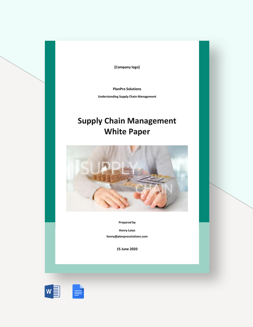Supply Chain Management White Paper Template