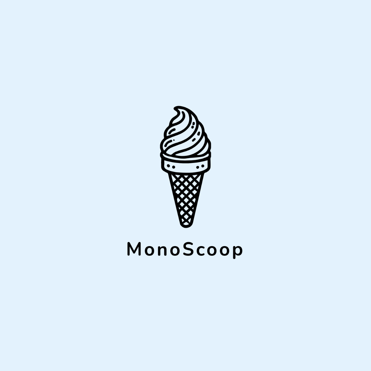 Free Black and White Cartoon Logo Template