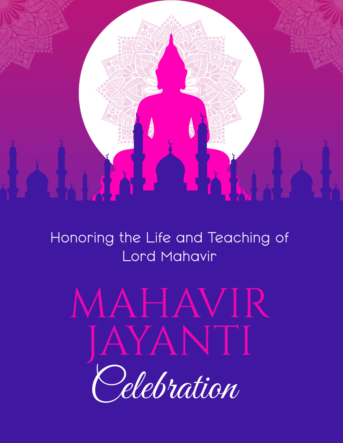 Mahavir Jayanti Flyer Template