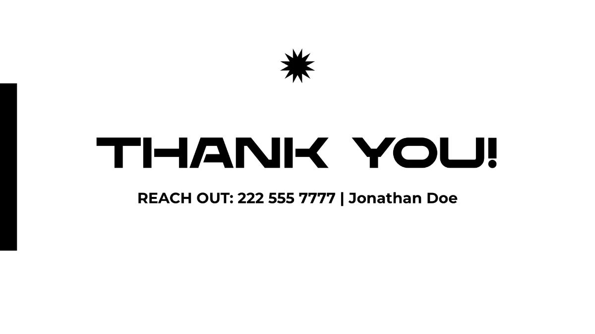 Free Black and White Presentation Template to Edit Online