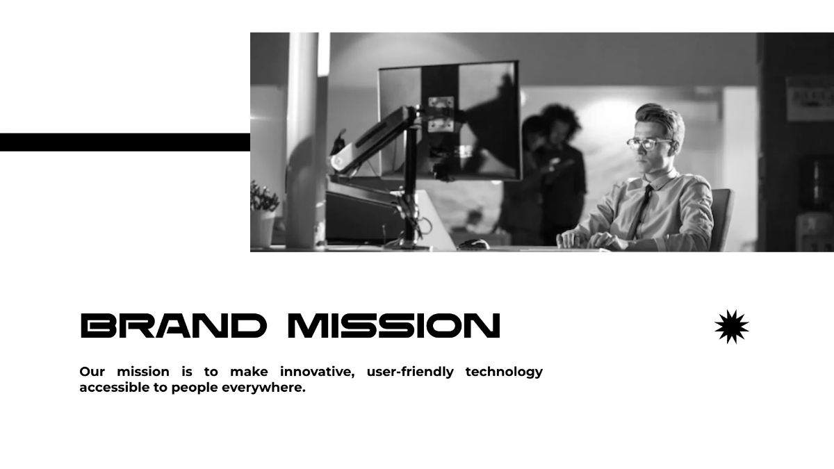 Free Black and White Presentation Template to Edit Online