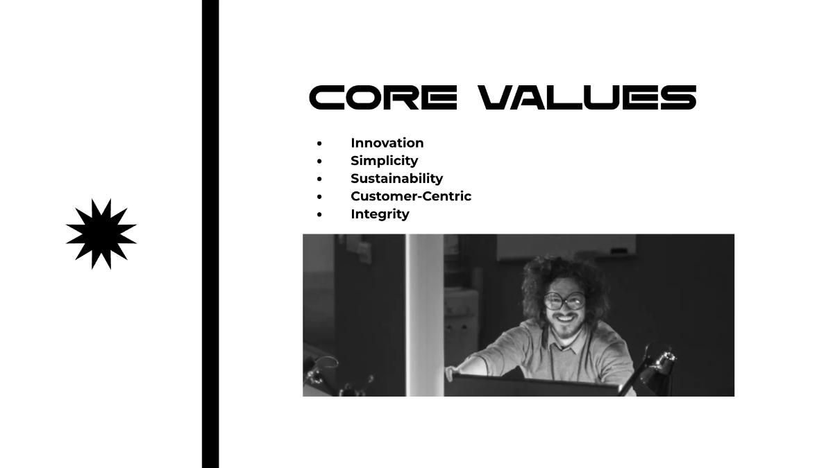 Free Black and White Presentation Template to Edit Online