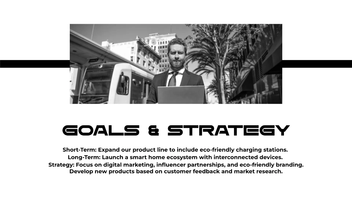 Free Black and White Presentation Template to Edit Online