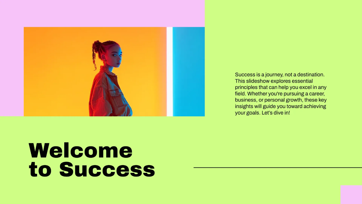 Free High Contrast Presentation Template to Edit Online
