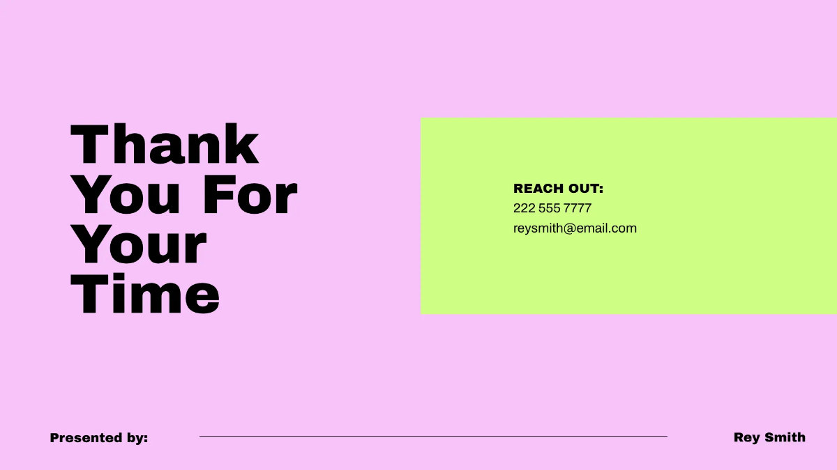 Free High Contrast Presentation Template to Edit Online