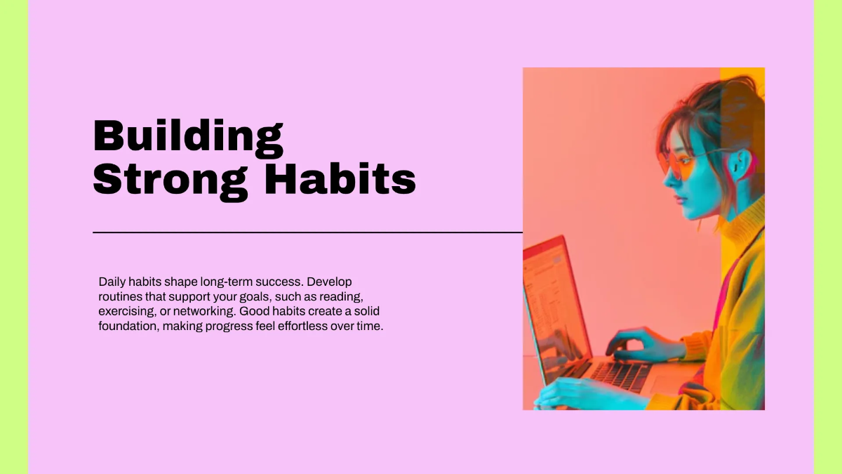 Free High Contrast Presentation Template to Edit Online