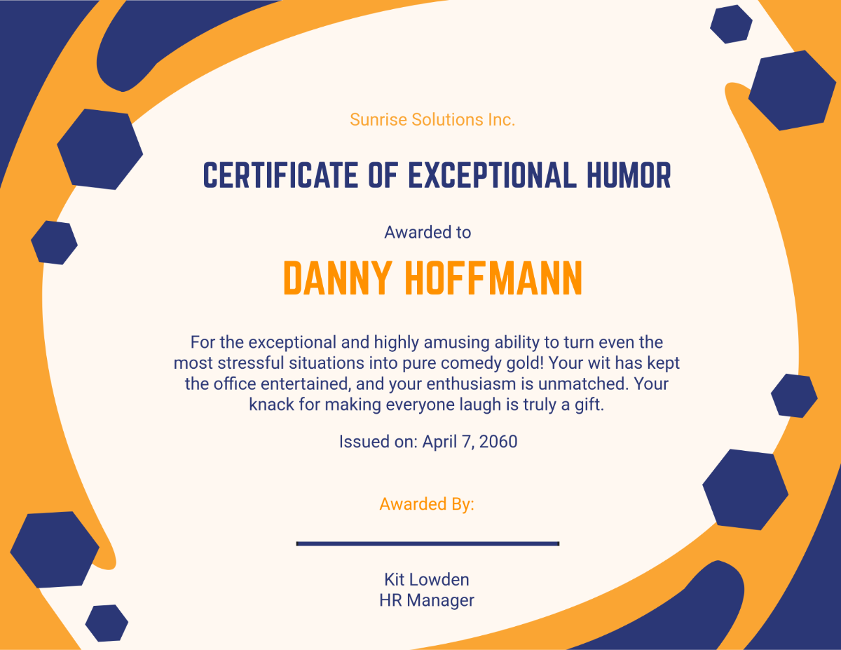 Funny Employee Certificate Template - Edit Online & Download