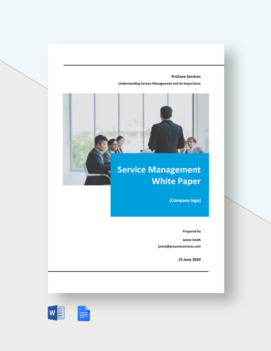 Service Management White Paper Template