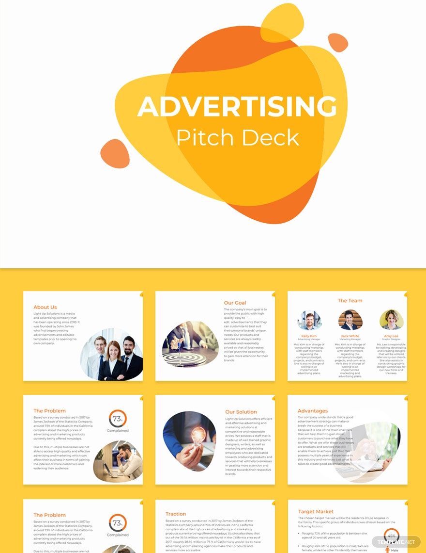 Advertising Pitch Deck Template