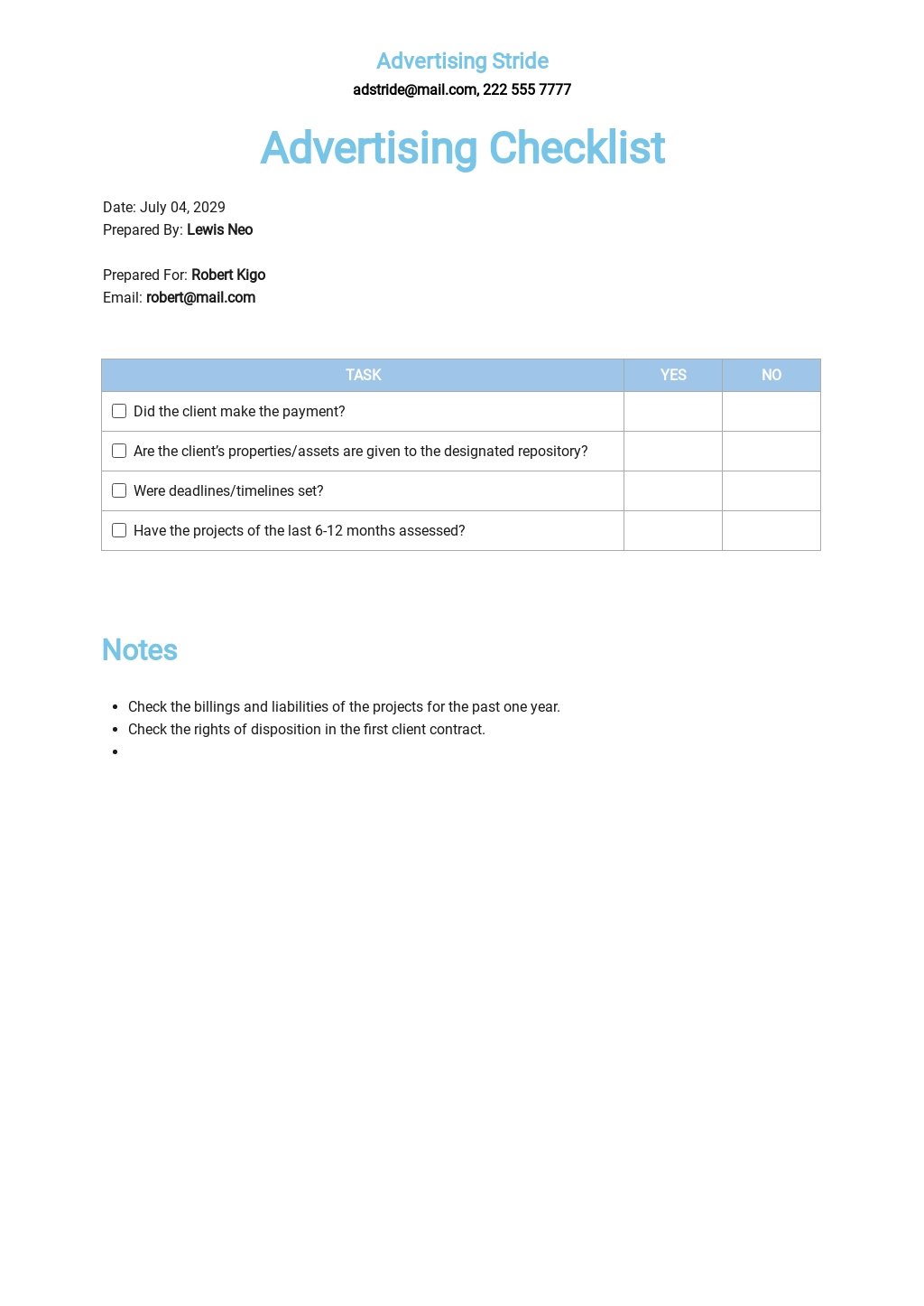 Advertising Agency Transition Checklist Template.jpe