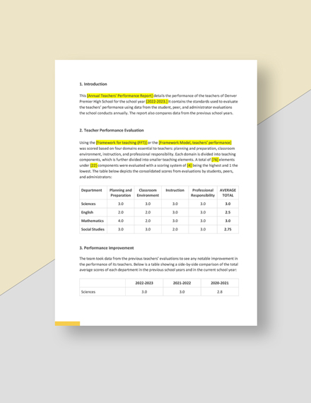 Free School Annual Report Template - Google Docs, Word | Template.net