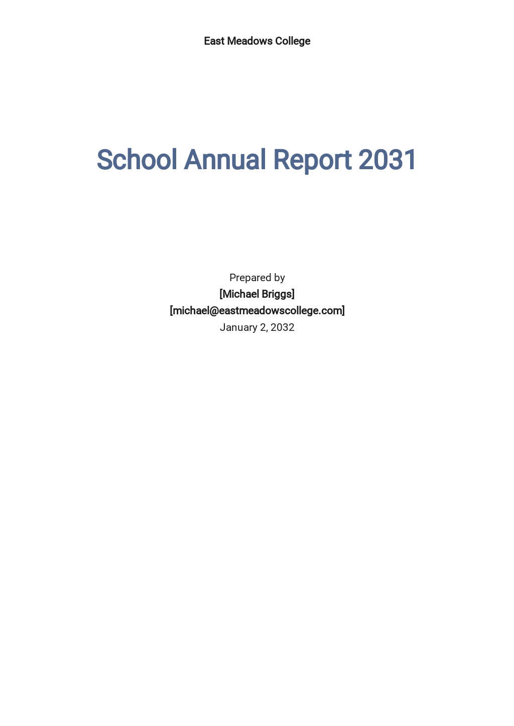 Free School Annual Report Template.jpe
