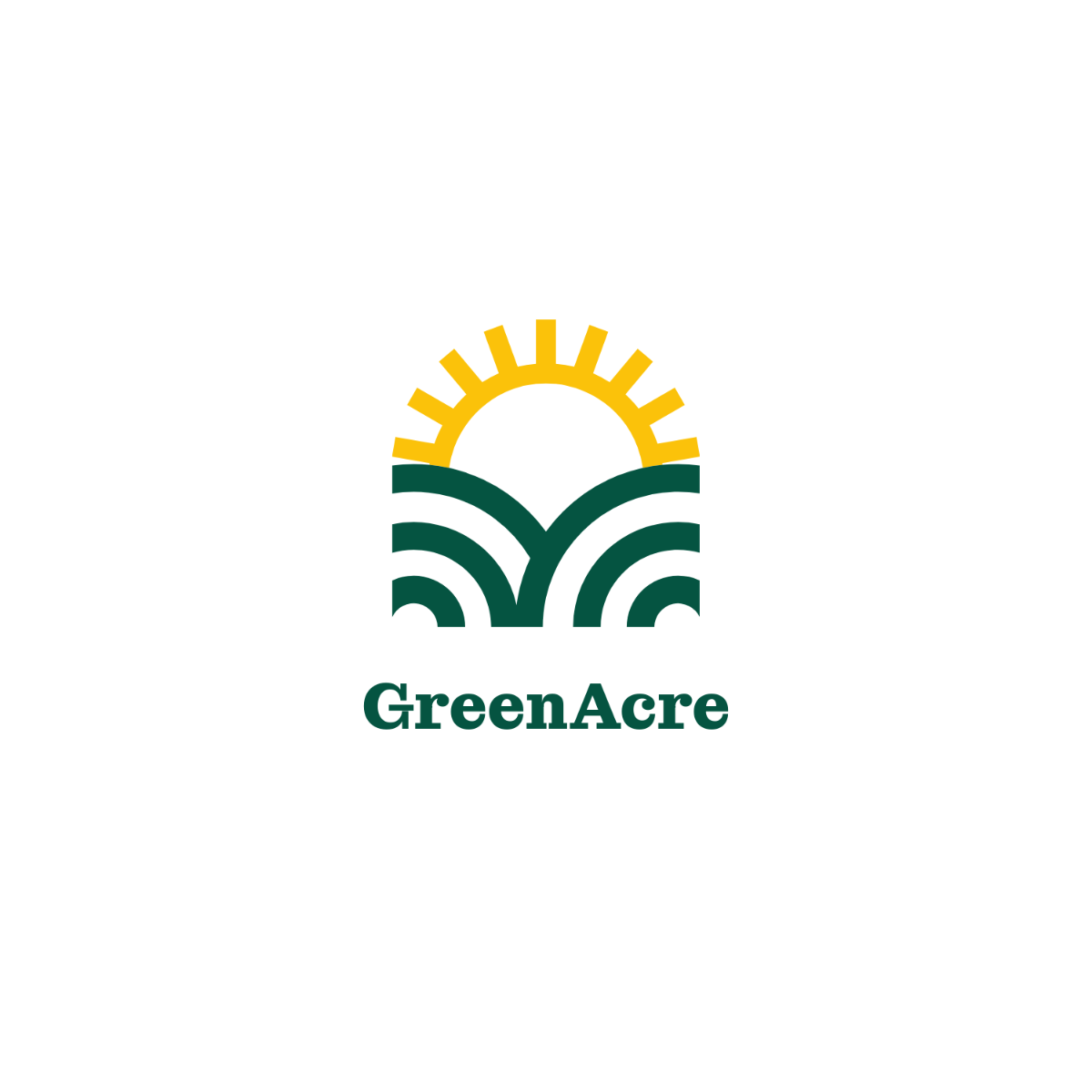 Free Farm Land Real Estate Logo Template