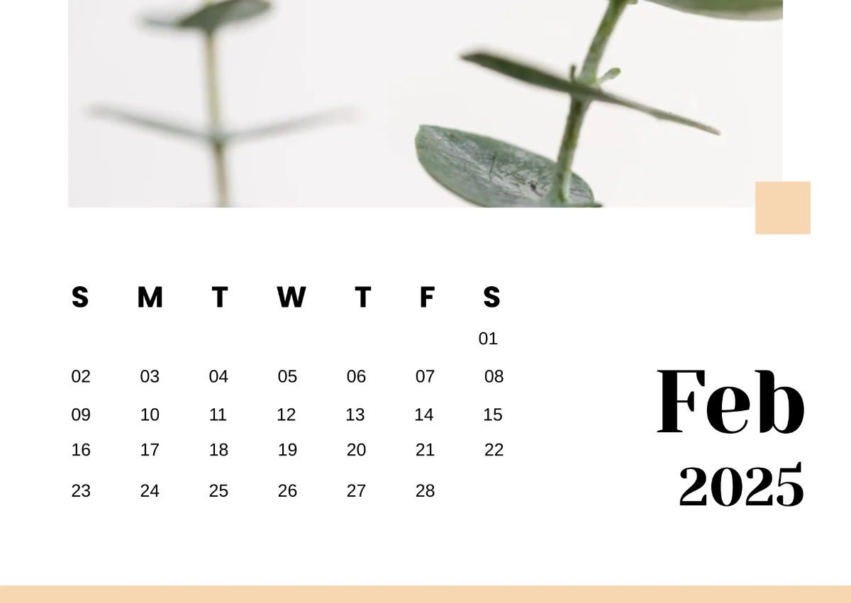 Free 2025 Calendar Template to Edit Online