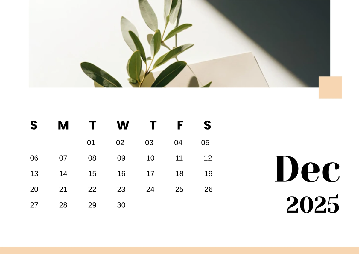 Free 2025 Calendar Template to Edit Online