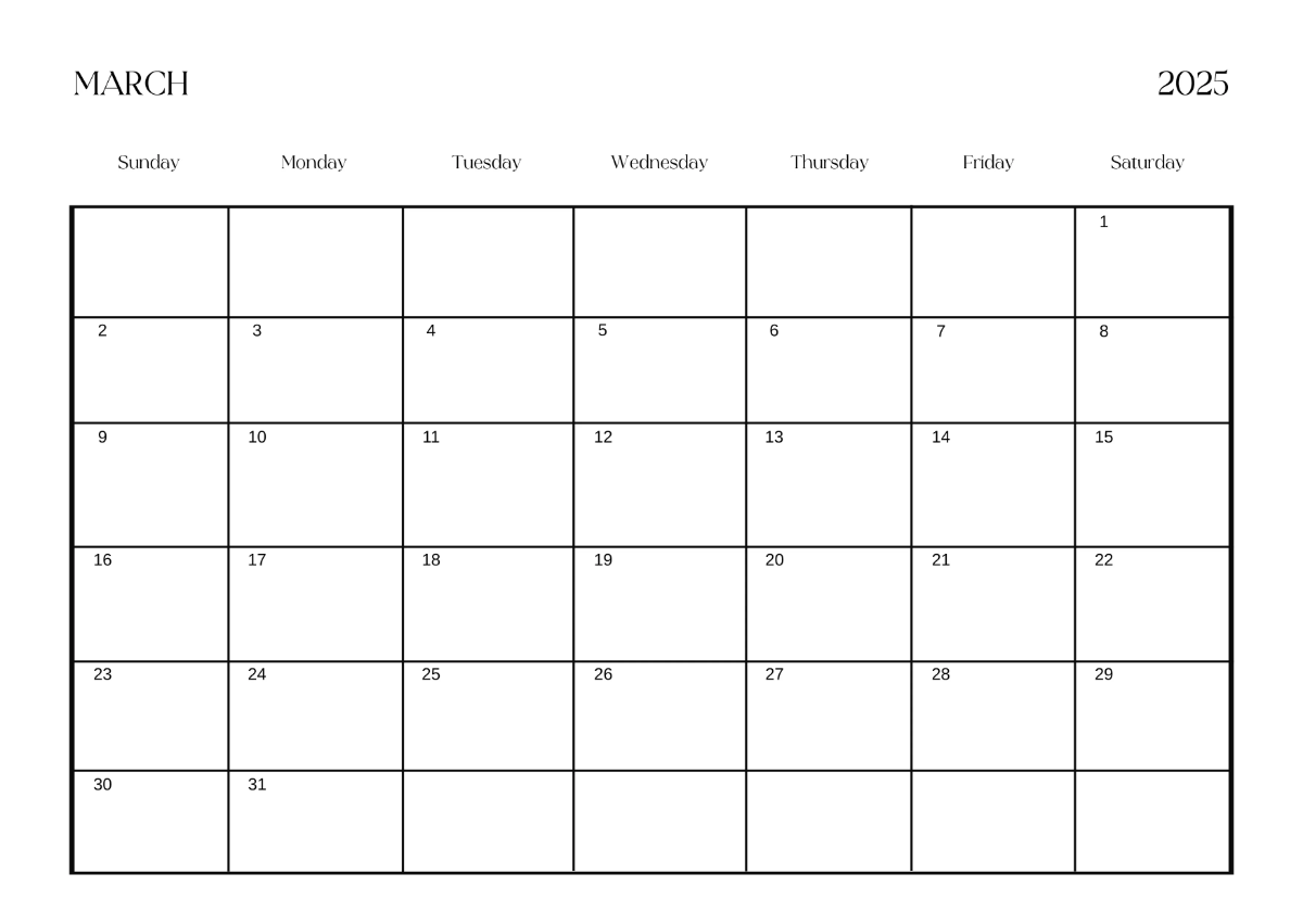 Free 2025 Calendar with Images Template to Edit Online