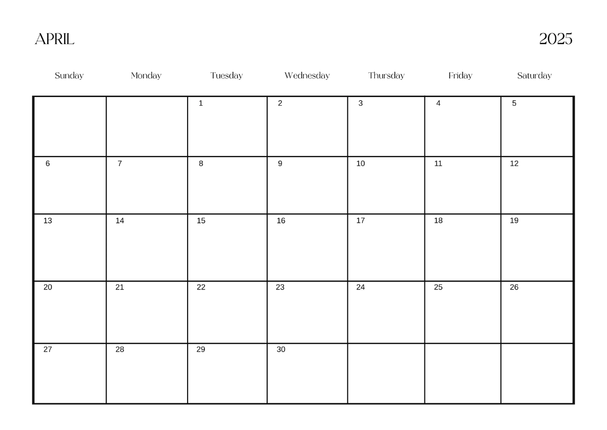 Free 2025 Calendar with Images Template to Edit Online