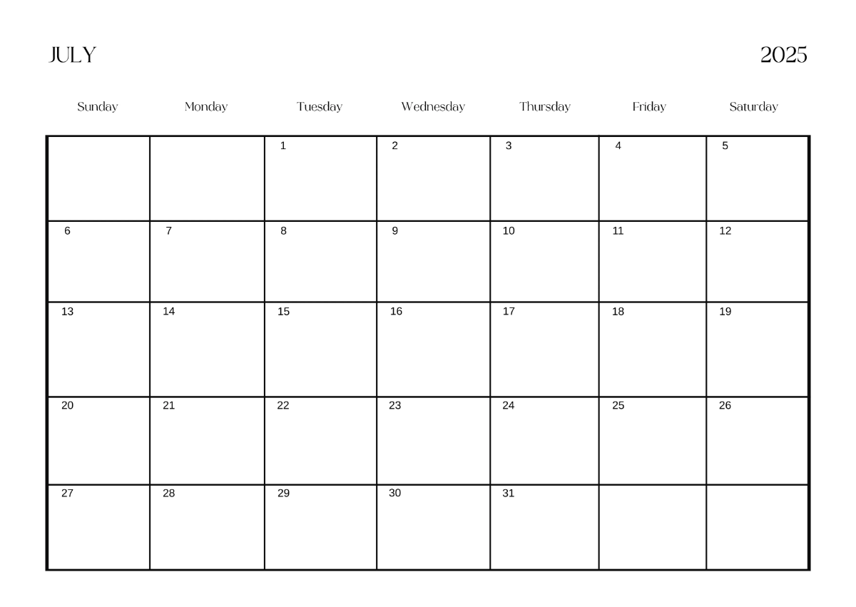 Free 2025 Calendar with Images Template to Edit Online