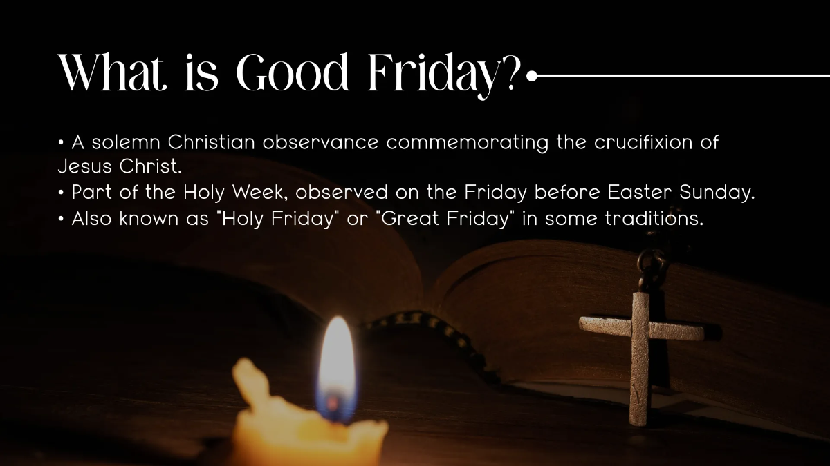 Free Good Friday Presentation Template to Edit Online